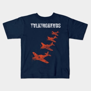 Talking Heads Planes - distressed Kids T-Shirt
